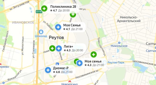частные и государственные медицинские учреждения