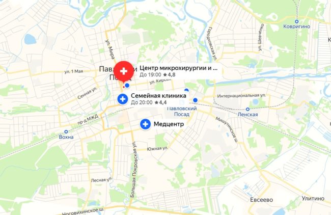 Центр микрохирургии и семейной офтальмологии на карте