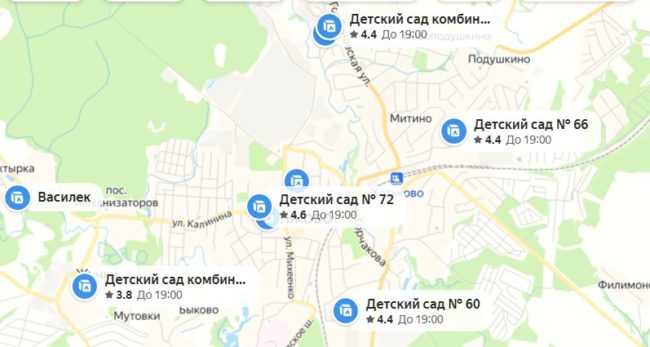 Детские сады