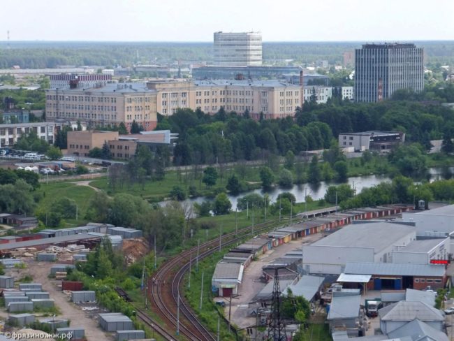 Городок Фрязино расположен в пределах Мещеринской низменности